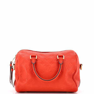 Louis Vuitton 25 Speedy Bandouliere Bag Monogram Empreinte Leather